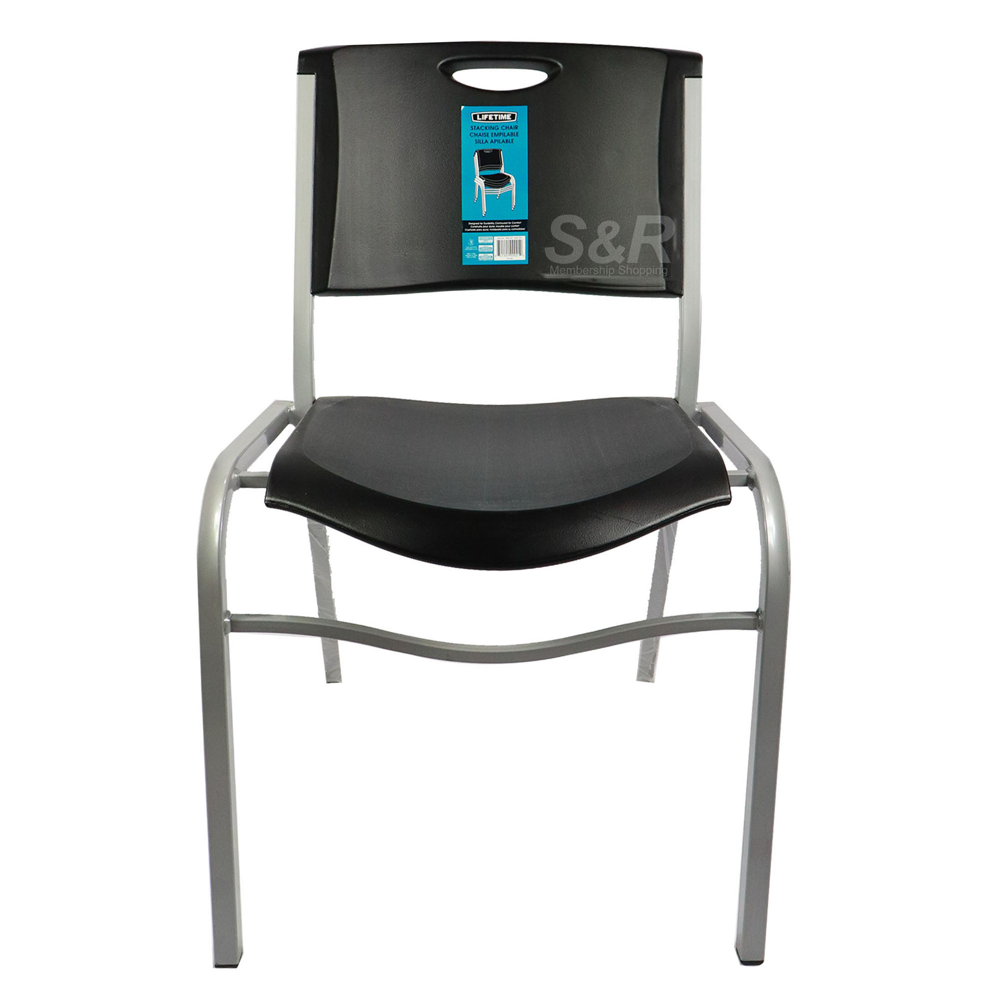Lifetime Stackable Chair Black 1pc